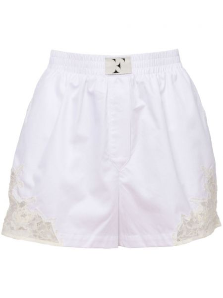 Čipkované šortky Fleur Du Mal biela