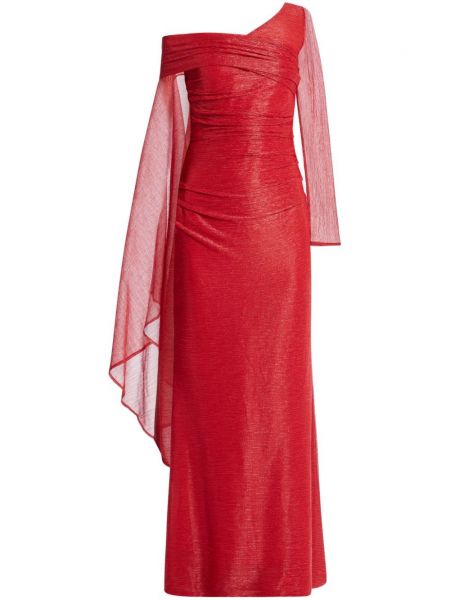 Asymetrické večerné šaty Talbot Runhof červená