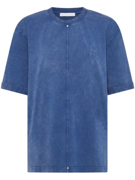 Kokvilnas t-krekls Dion Lee zils