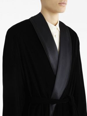 Sametová bunda s výšivkou Etro černá