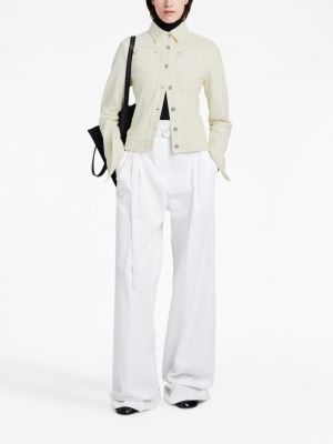 Džínová bunda s knoflíky Proenza Schouler White Label bílá