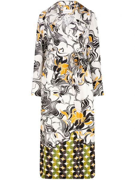 Langer mantel mit print Dries Van Noten