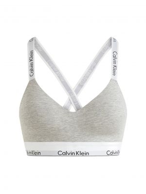 Μελανζέ σουτιέν χωρίς επένδυση Calvin Klein Underwear γκρι