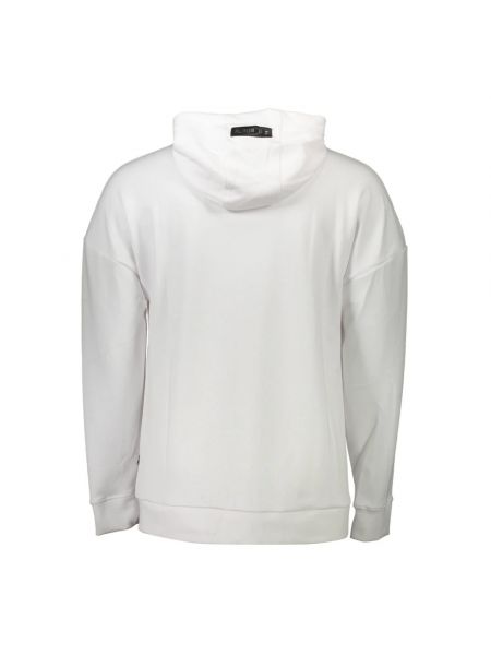 Sudadera con capucha de algodón deportiva Plein Sport blanco