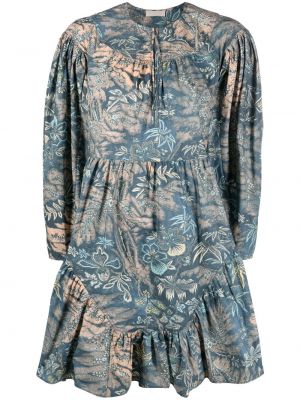 Φλοράλ μini φόρεμα με σχέδιο Ulla Johnson μπλε
