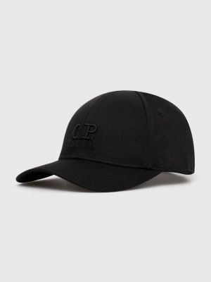 Czarna czapka z daszkiem bawełniana C.p. Company