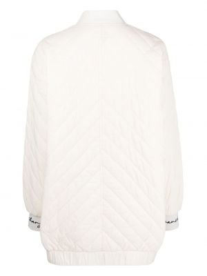 Prošívaný kabát na zip Armani Exchange bílý