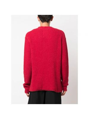 Dzianinowy sweter Uma Wang czerwony