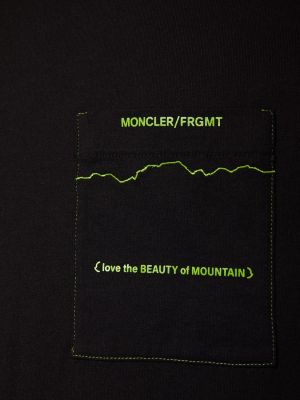 Koszulka z dżerseju Moncler Genius czarna