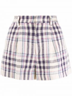 Trykt sjekket shorts Isabel Marant étoile