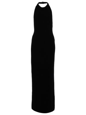 Gyapjú midi ruha Tom Ford fekete