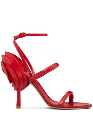 Dabīgās ādas sandales Valentino Garavani sarkans