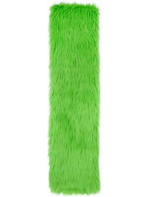 Зеленый шарф из искусственного меха MSGM