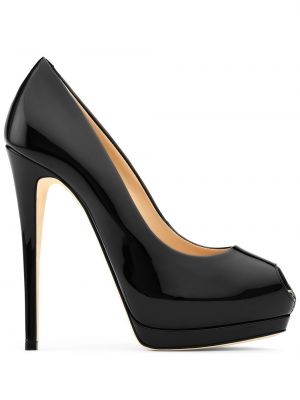 Lær pumps Giuseppe Zanotti svart