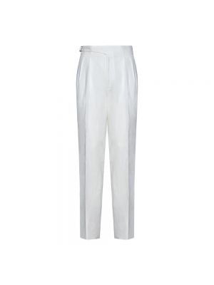 Proste spodnie Ralph Lauren białe