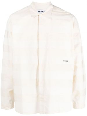 Dryžuota medvilninė marškiniai Sunnei balta