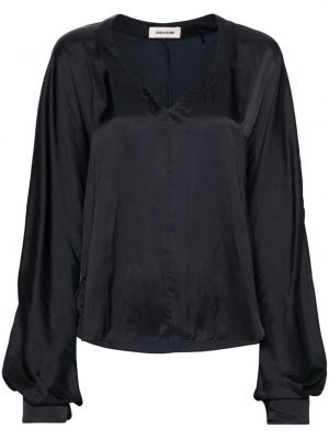 Satenska bluza Zadig&voltaire črna