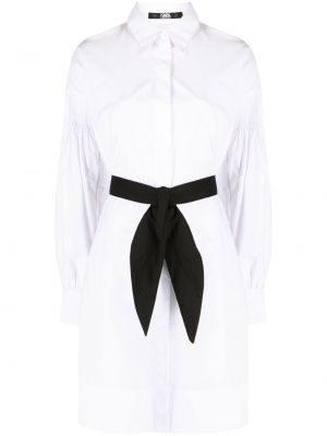 Βαμβακερή φόρεμα σε στυλ πουκάμισο Karl Lagerfeld