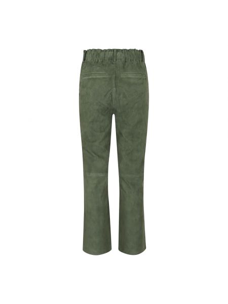 Spodnie skórzane Arma zielone