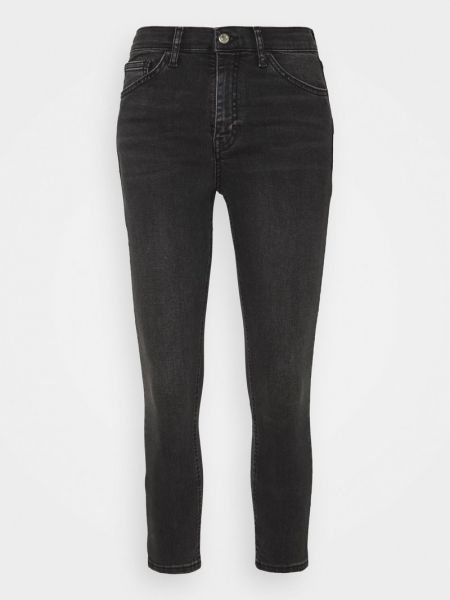 Czarne jeansy skinny slim fit Topshop Petite