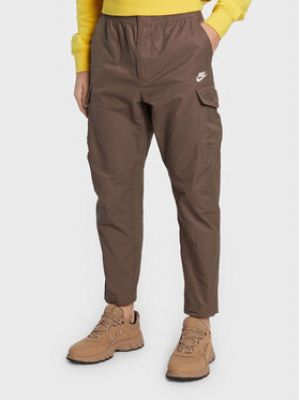Pantalon large Nike marron