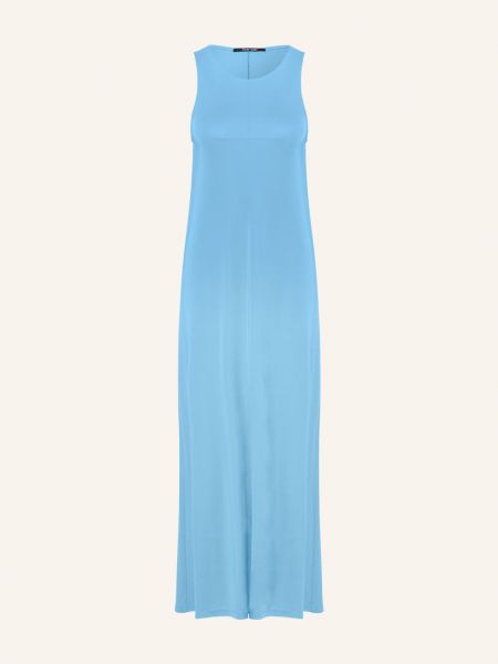 Sukienka długa z dżerseju Marc Aurel niebieska