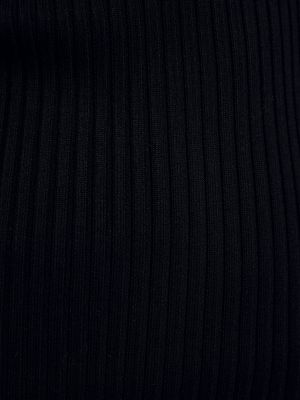 Robe en tricot Bershka noir
