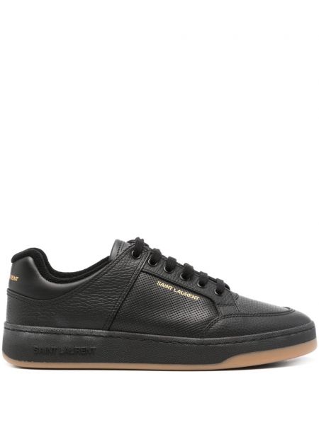 Læder snørebånd sneakers Saint Laurent sort