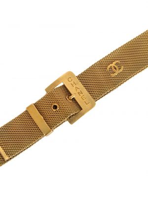 Cinturón de malla Chanel Pre-owned dorado