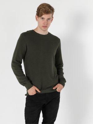 Бавовняний светр Colin's хакі