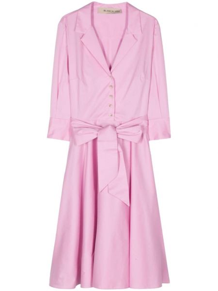 Midi šaty Blanca Vita růžové