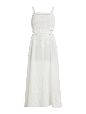 Μίντι φόρεμα Allsaints λευκό