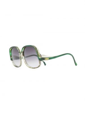 Okulary przeciwsłoneczne gradientowe oversize Yves Saint Laurent Pre-owned zielone