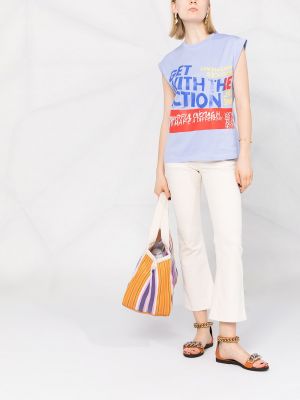 Camiseta con estampado Chloé azul