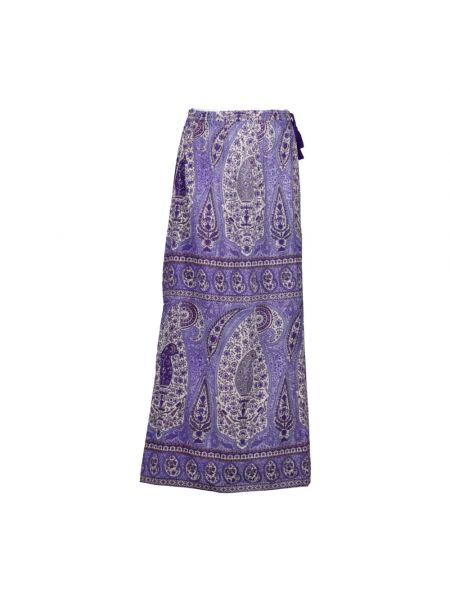 Fioletowa długa spódnica Antik Batik