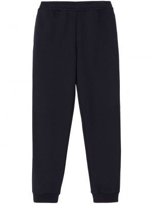 Pantalon de joggings en coton Burberry bleu