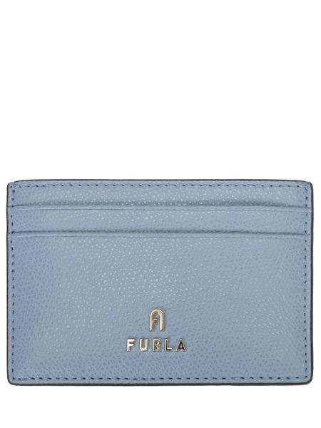 Кожаный кошелек Furla голубой