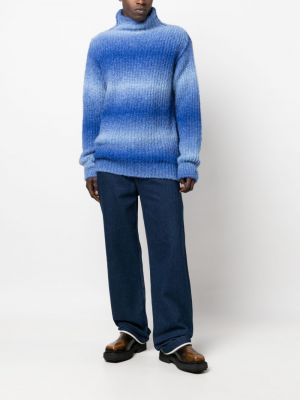 Pullover mit farbverlauf Roberto Collina blau