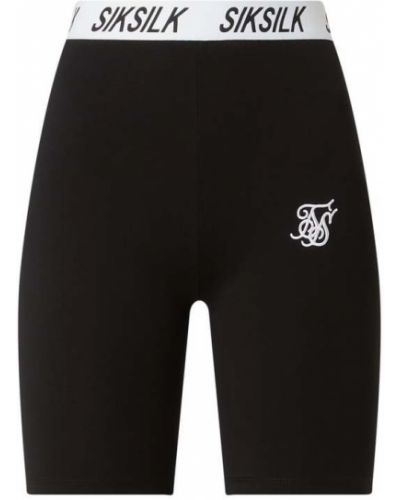 Spodnie kolarki z detalami z logo Sik Silk