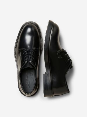 Ботинки на шнуровке Selected черные