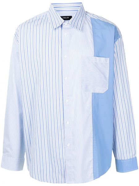 Camisa a rayas con estampado Five Cm azul