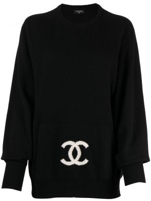 Maglione con stampa con scollo tondo Chanel Pre-owned