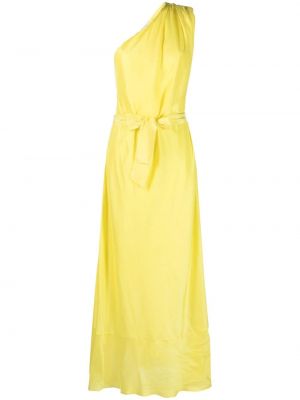 Копринена макси рокля Forte_forte жълто