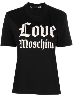 Trykt t-skjorte Love Moschino svart