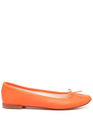 Ниски обувки с панделка Repetto оранжево