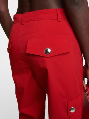 Pantaloni cargo cu croială lejeră Dolce&gabbana roșu