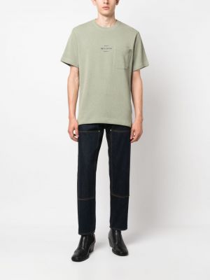 T-shirt en tricot à imprimé Helmut Lang vert