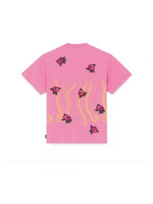 Geblümte t-shirt Octopus pink