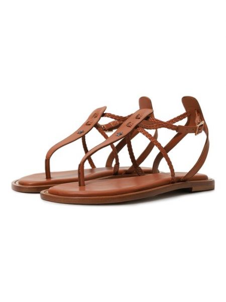 Кожаные сандалии Lorena Antoniazzi коричневые