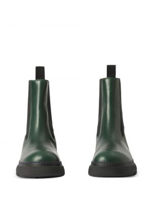 Chelsea boots en cuir Burberry vert